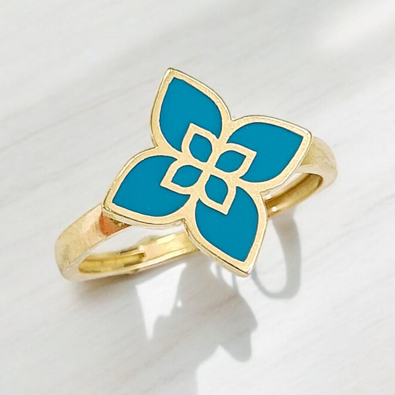 _vyr_200Zlaty-prsten-Benatsky-kvet-s-tyrkisovou-emailou-1